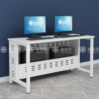 鑫星奈 钢架电脑桌培训桌机房电脑桌学习桌课桌 双人位A款