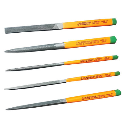 三进口套装锉刀什锦锉工钳工木工锉中齿去毛刺锉5本组 五本组一套