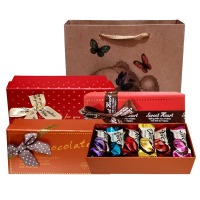 DOVE德芙丝滑牛奶巧克力黑巧榛仁的白巧麦芽脆心礼盒纸盒装16粒/24粒可选配礼袋