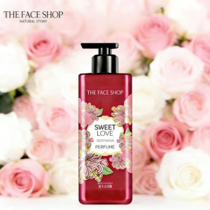 韩国LG ONTHEBODY安宝笛香水沐浴露乳液男女保湿持久留香正品500ml红色