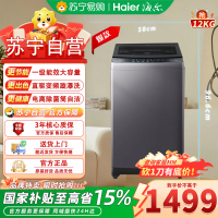 海尔(Haier)EB120B53Pro3 12公斤直驱变频 全自动一级能效 电离除菌智能预约安全童锁波轮洗衣机