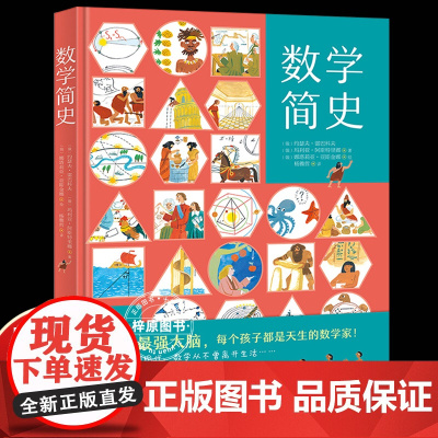 升级版硬壳精装儿童版数学简史 做数学优等生小学生数学百科全书 适合7-14岁阅读 数学启蒙课外阅读书籍思维训练科普读物