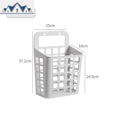 壁挂式脏衣篮衣服收纳筐创意卫生间浴室免打孔置物架收纳篮脏衣篓 三维工匠