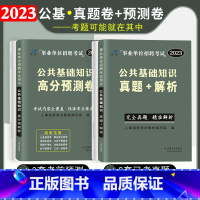 公共基础知识真题卷+高分卷 [正版]事业单位编制考试用书公共基础知识历年真题题库预测模拟试卷河南安徽山西陕西河北山东贵州