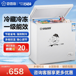 香雪海 248升 冰柜家用冷柜 冰柜小型家用 冷藏冷冻可转换 大容量单温柜 BD/BC-248A