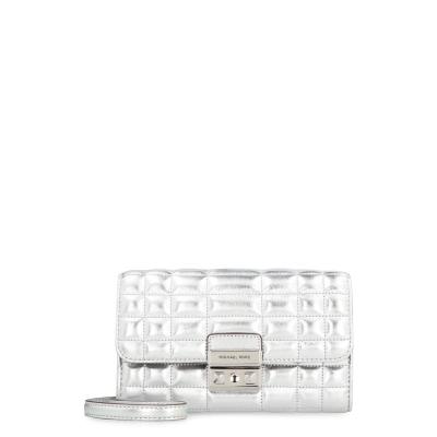 Michael Kors金属皮革链条钱包翻盖按扣设计多卡位 Jacquard内衬 removable肩