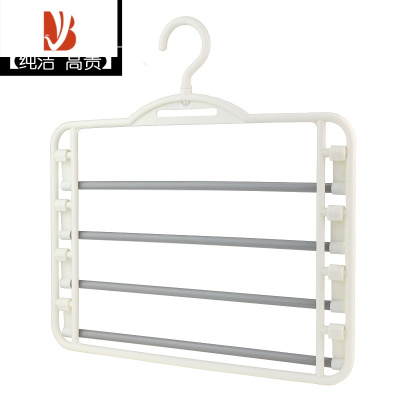 三维工匠加粗加厚款防滑防皱多层裤架裤挂架丝巾围巾架衣柜收纳衣架