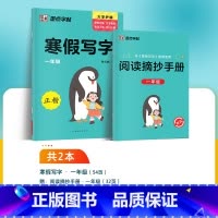 一年级 [正版]小学生初中生寒假写字作业一年级上册同步练字二年级三四五六年级下册七八年级上册硬笔书法练字本寒假预习复习计
