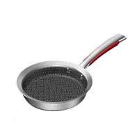 康巴赫(KBH)宝宝辅食锅316不锈钢不粘锅婴儿煮奶锅泡面锅煎锅平底汤锅煎锅(不带盖)16cm