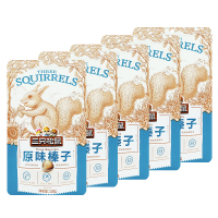 三只松鼠原味榛子休闲炒货坚果原味榛子120g*5袋