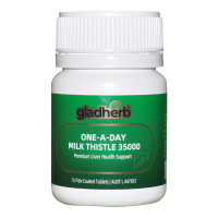 澳洲gladherb奶蓟草片15粒/瓶(旅行装)高含量35000mg水飞蓟草本精华一原装进口 膳食营养补充剂