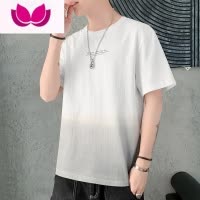 七斓短袖t恤男士夏季2023新款上衣潮牌渐变半袖男生宽松夏装衣服
