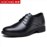 奥康男鞋正装皮鞋男系带内增高鞋子男士婚鞋增高商务休闲鞋 男