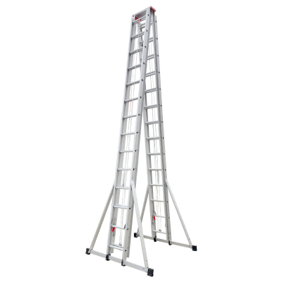 盛步达铝合金槽型铆压伸缩人字梯子10米s-11d个