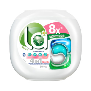 La 天然4合1洗衣凝珠(倍柔) 38粒/50粒 10ml*50粒 1盒装