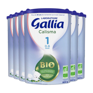 法国进口 佳丽雅Gallia 1段奶粉 有机配方婴儿奶粉0-6个月800g*6罐装