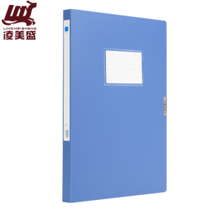 凌美盛 A4档案盒20mm蓝色 可装200张复印纸 WJH29-1/个
