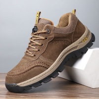 真皮登山鞋男春秋防水防滑靴专业高帮耐磨徒步鞋女越野男鞋户外鞋