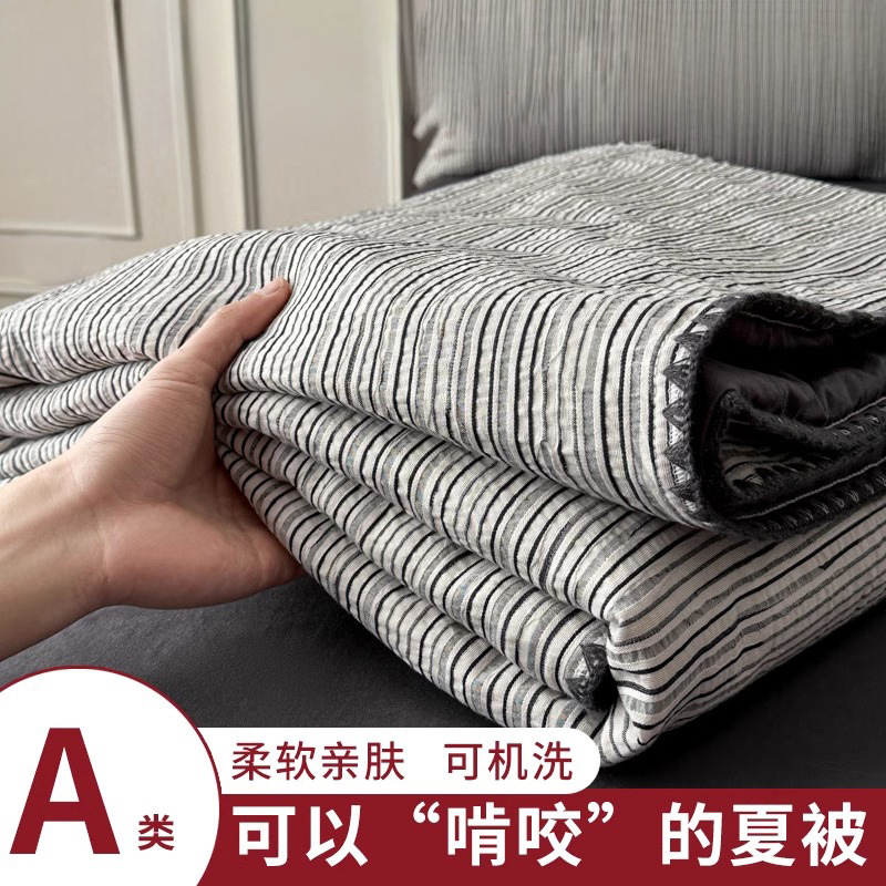 A类全棉提花夏被纯棉空调被可机水洗薄款夏凉被学生宿舍