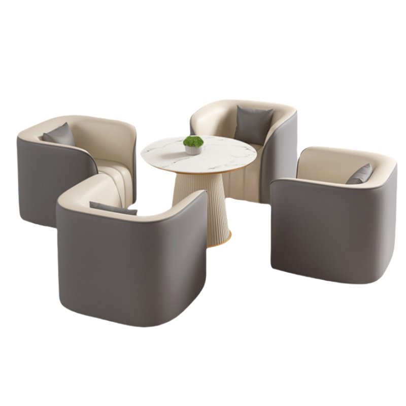 悦兴诚洽谈桌84*70*72cm(1+1+1+1+圆茶几)套