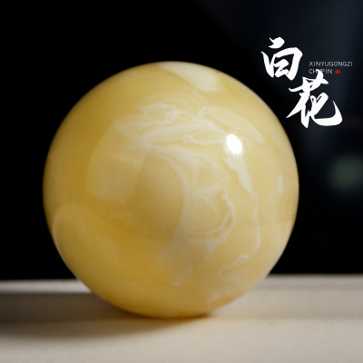 原矿俄料满蜜白花蜜圆珠散珠隔珠无优化琥珀蜜蜡佛珠手链项链配饰送女朋友老婆情人节七夕生日礼物