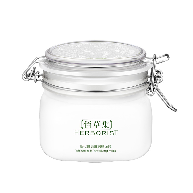 佰草集(herborist)新七白嫩肤面膜500g(大白泥 嫩肤泥浆水洗面膜 嫩肤