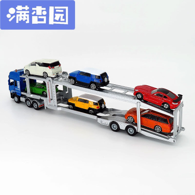 舒弗（LACHOUFFE)精邦合金汽车运输车模型轿运车拖挂车平板车卡车货车仿真玩具男孩
