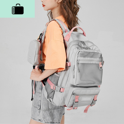 双肩包女韩版大容量轻便短途旅游旅行背包大学生初中高中学生书包NEW LAKE