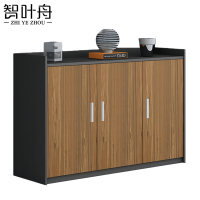 智叶舟矮柜储物柜三门120*40*80cm台