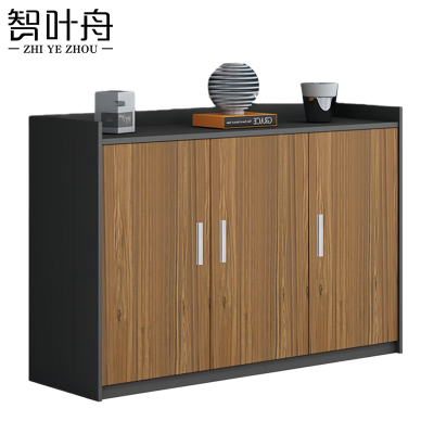 智叶舟矮柜储物柜三门120*40*80cm台