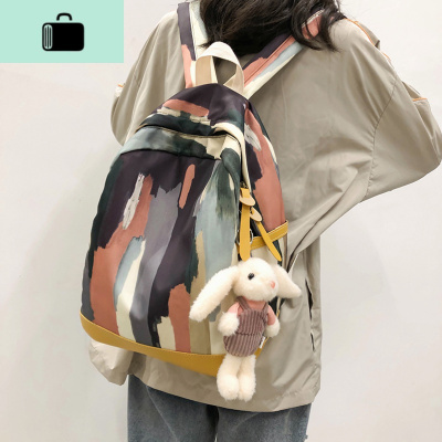 ins风书包女韩版高中原宿ulzzang潮牌背包大学生百搭初中生双肩包NEW LAKE