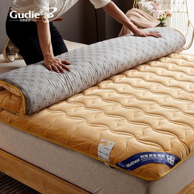 谷蝶法兰绒床垫软垫1.5m床褥子家用1.8加厚榻榻米单人学生宿舍海绵垫春夏秋冬季