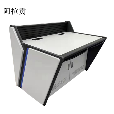 阿拉贡监控操作台双联定制电脑机房指挥中心控制台平台桌调度台加厚双联1600*900*750