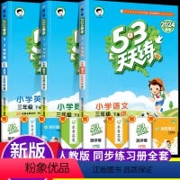 [套装]语文+数学+英语 (人教版) 三年级上 [正版]53天天练三年级上册下册语文数学英语人教北师版同步练习册小学