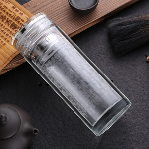 林檎大悲咒水晶杯双层创意六字大明咒药师雨宝心经准提咒佛学玻璃水杯商务礼品杯子送老人送女朋友老婆生日礼物送女朋友老婆情人节