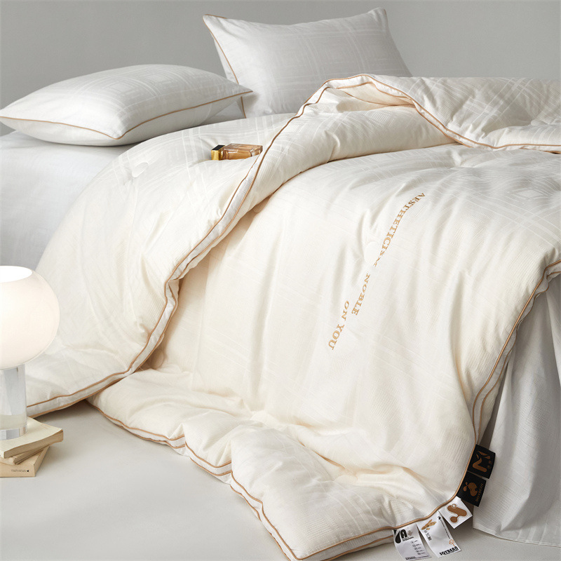 A类全棉大豆纤维被子冬被春秋被芯冬季提花单人棉被加厚保暖