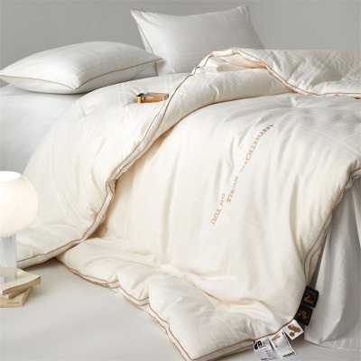 A类全棉大豆纤维被子冬被春秋被芯冬季提花单人棉被加厚保暖