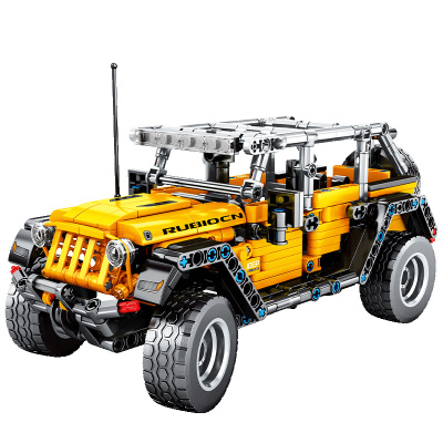 汇奇宝拼装超级跑车城市系列兼容乐高积木6-14岁男孩子经典汽车益智力拼插赛车模型吉普越野车601颗粒-