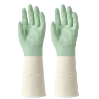 天富星 家务洗碗手套女防水耐用厨房刷锅洗菜洗衣服家用清洁神器橡胶加厚 双