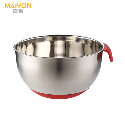 迈援 不锈钢盆 22CM 个