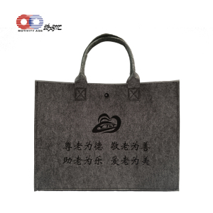 动力时代 毛毡手提文件袋环保定制礼品袋定制