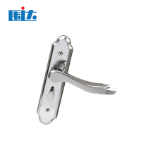 围达 不锈钢门锁(无锁体) 孔距125mm锁舌35mm 把