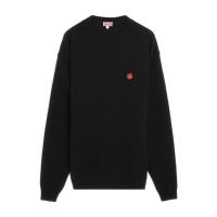 高田贤三(Kenzo)纯羊毛长袖圆领毛衣男运动卫衣保暖舒适套头衫秋