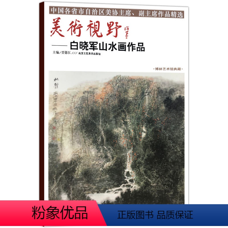 [正版]美术视野白晓军山水画作品 博林艺术馆典藏贾德江编 中国各省市自治区美协主席副主席作品精选山水画水墨画北京工艺美