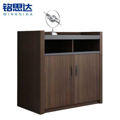 铭思达储物柜胡桃色2门台