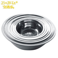 金迪乐不锈钢菜碟菜碗菜盘深盘多用盘16CM10个装/件