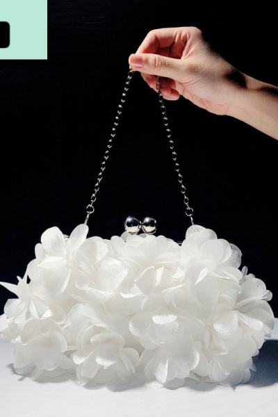 手拿包女花瓣晚宴包甜美淑女礼服包结婚包新娘包花朵小手包斜跨包NEW LAKE女手包