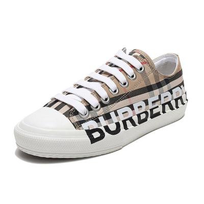 BURBERRY博柏利女士织物系带休闲运动鞋板鞋80243011