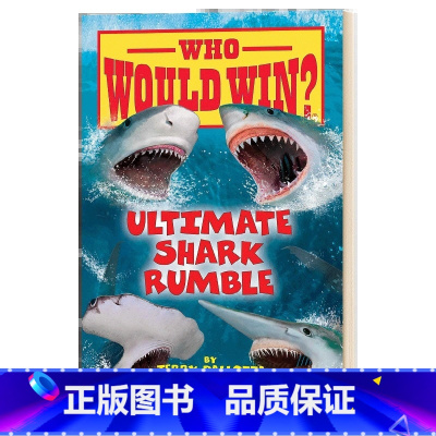猜猜谁会赢:鲨鱼大比拼 [正版]140元10件英文原版学乐科普读物学乐猜猜谁会赢Who Would Win? 食物链认知