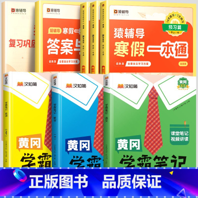 寒假一本通[人教版]+学霸笔记语数英下册[人教版] 小学三年级 [正版]2024寒假一本通小学一年级上册寒假作业二年级三